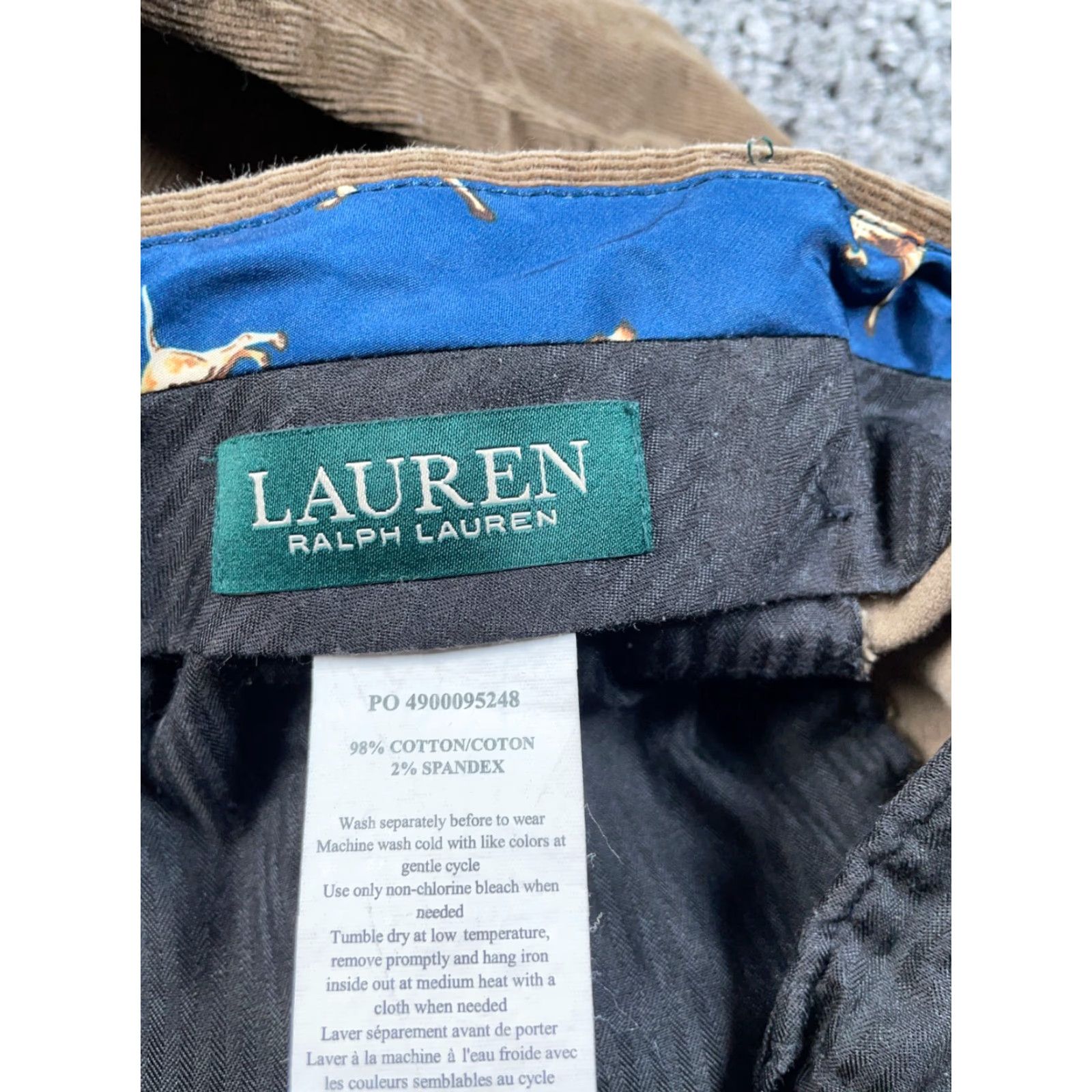 Ralph Lauren Lauren Ralph Lauren Pants Women's 37 x 29.5 (40/32Tag) Brown Stretch Corduroy Size 27" / US 4 / IT 40 - 3 Thumbnail
