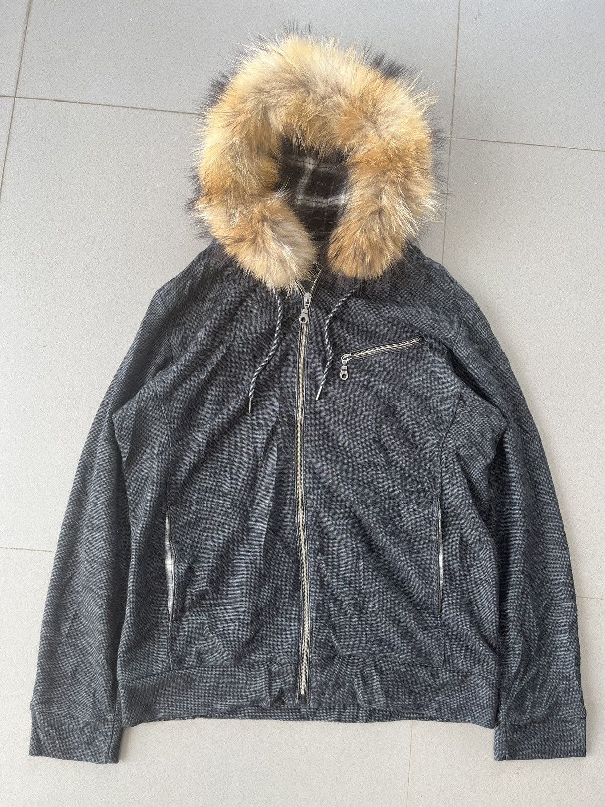 If Six Was Nine Japanese~Plus One Fur Zip Hoodie Seditionaries Gothic Style Size US L / EU 52-54 / 3 - 1 Thumbnail