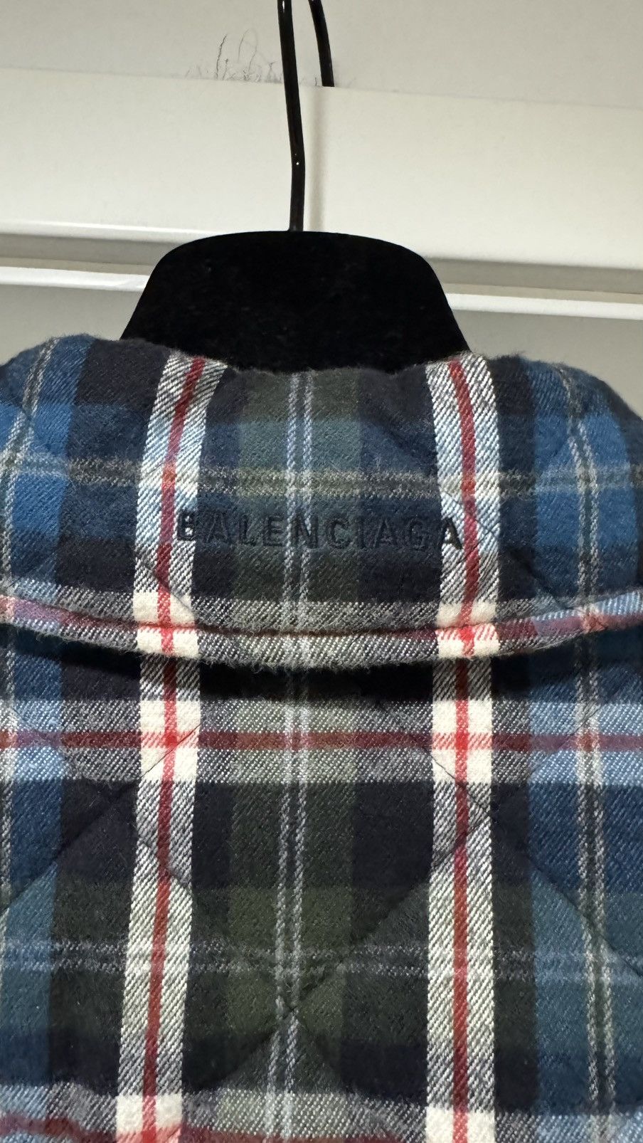 Balenciaga Balenciaga Check Pattern Padded Overshirt Size US S / EU 44-46 / 1 - 7 Thumbnail
