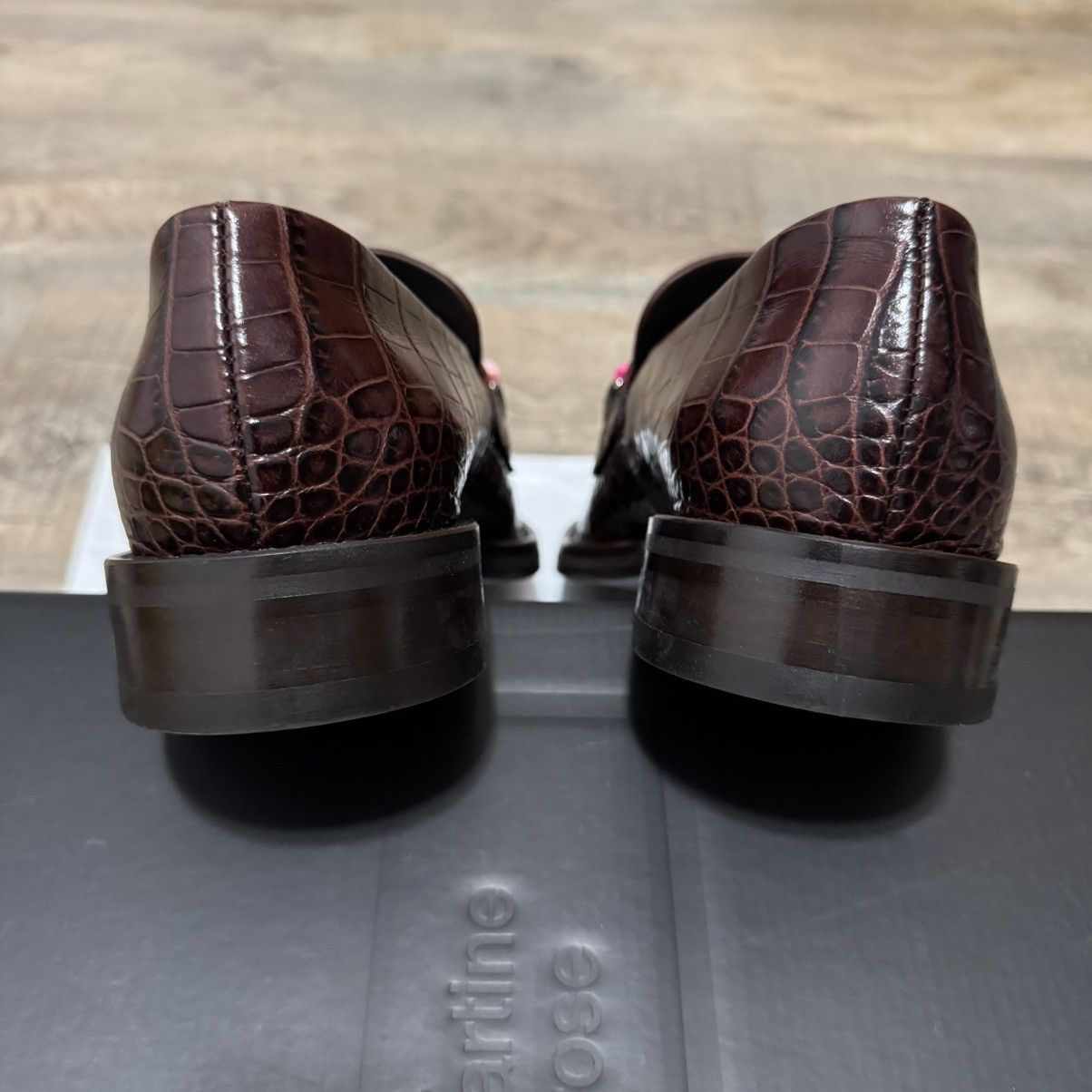 Martine Rose Martine Rose Beaded Square Toe Loafer Brown Size US 8 / EU 41 - 8 Thumbnail