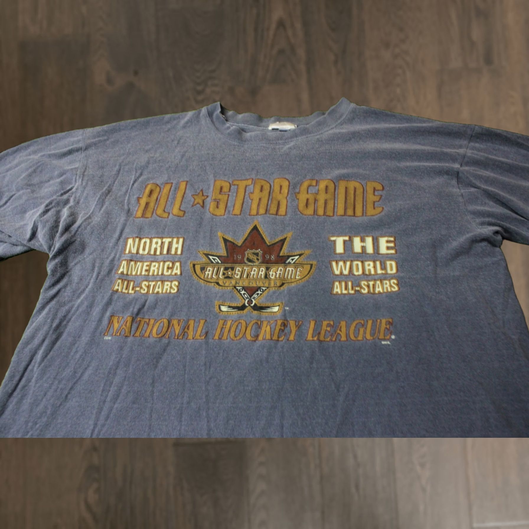NHL ALL STAR GAME NHL 1998 VINTAGE RARE BAND SHIRT JERSEY TEE WAVES XL BLUE MEN Shirt All Star NHL 1998 Vintage Waves Band Shirt XL Blue Mens Size US XL / EU 56 / 4 - 1 Thumbnail