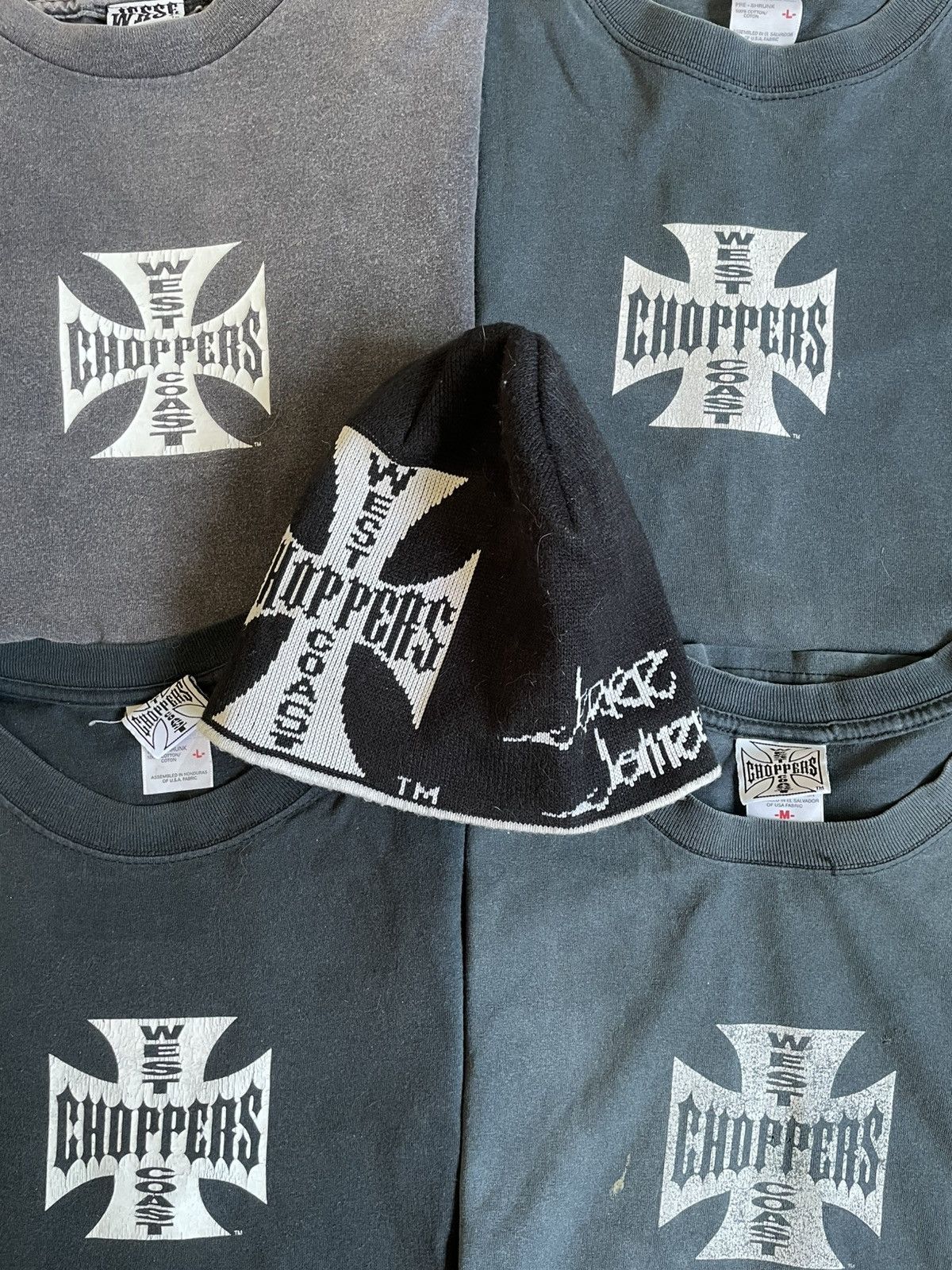 West Coast Choppers Vintage West Coast Choppers Beanie Classic OG WCC Tag Size ONE SIZE - 1 Thumbnail