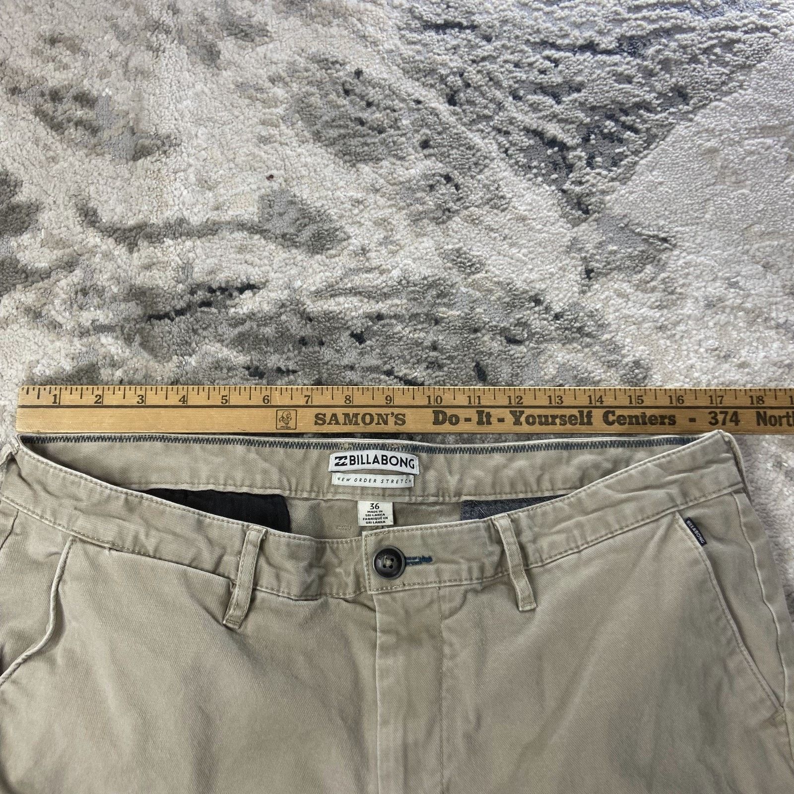 Billabong Billabong New Order Chino Pants Mens 36 Beige Straight Leg Size US 36 / EU 52 - 6 Thumbnail