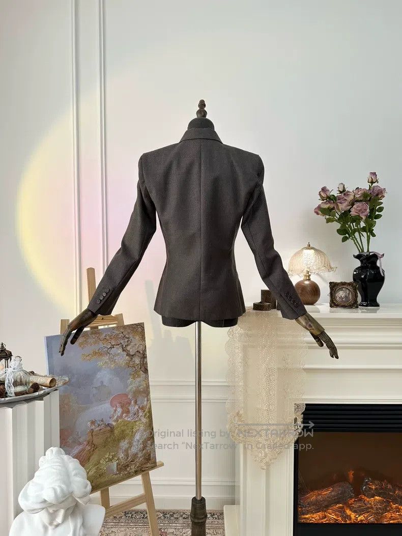 Hermes Hermes Wool Business Casual Double-breasted Suit Jacket, B Size XS / US 0-2 / IT 36-38 - 5 Thumbnail