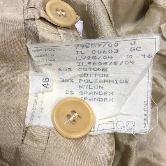 Helmut Lang Vtg HELMUT LANG Yellow 2 Button Blazer Sport Coat Suit Italy Size 40R - 11 Thumbnail