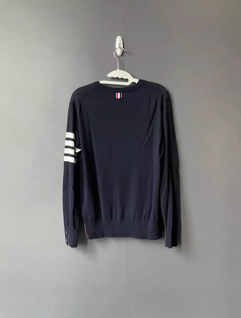 Thom Browne Thom Browne Blue wool knitwear jacket 2505-Nextarrow Size US M / EU 48-50 / 2 - 2 Thumbnail