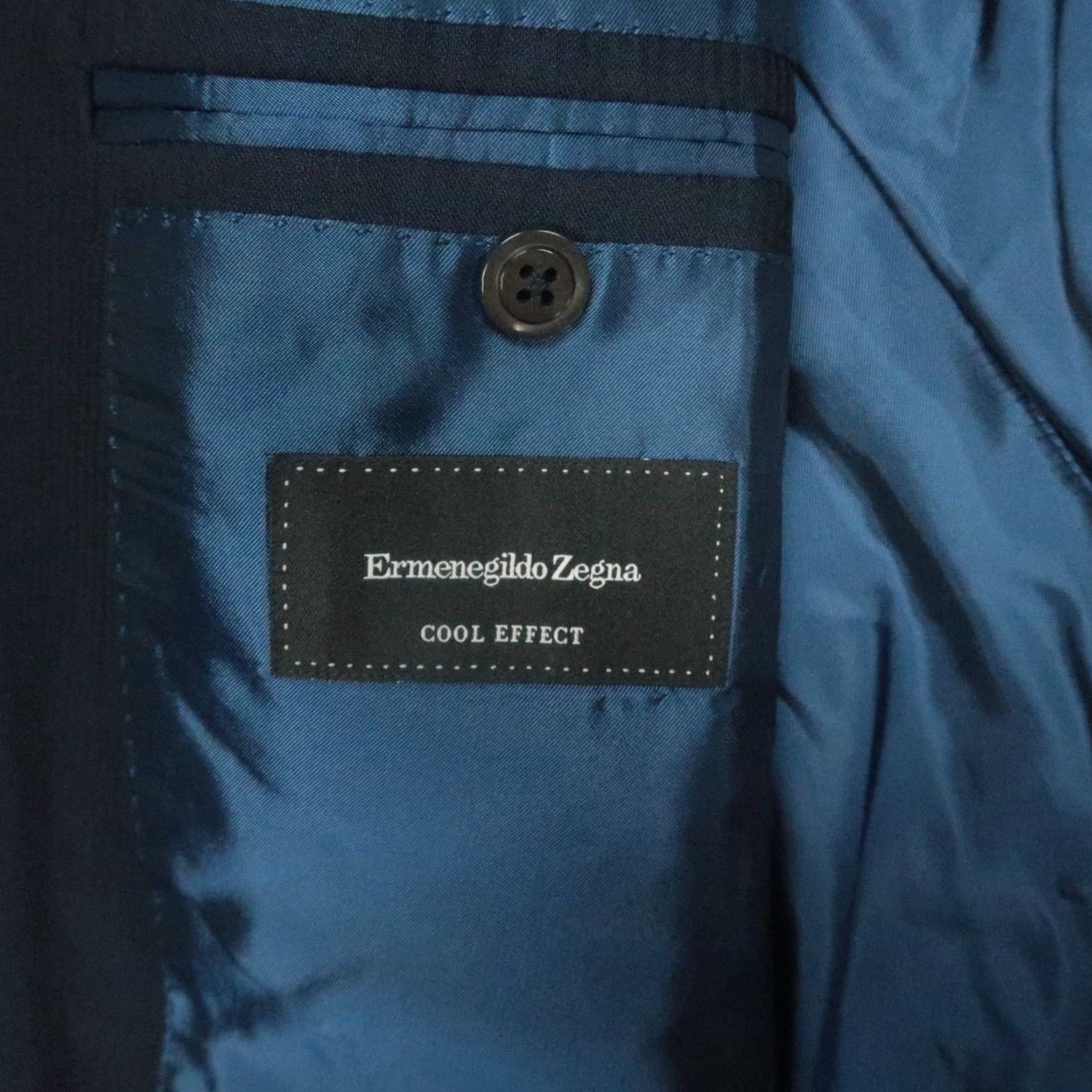 Ermenegildo Zegna Ermenegildo Zegna Blazer Mens 44R Blue Wool 2 Piece Jacket Single-Breasted Notch Lapel Dress Coat Size 44R - 4 Thumbnail