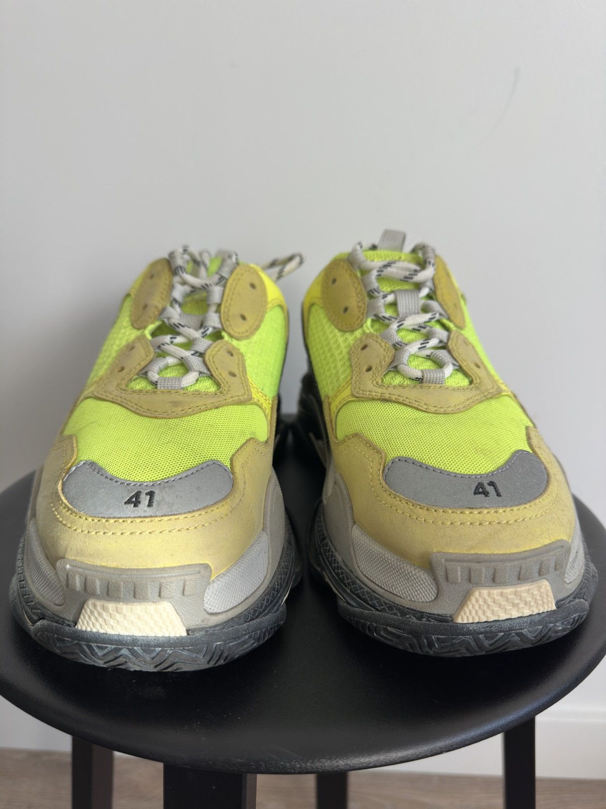 Balenciaga Balenciaga 'Triple S' Neon Grey Metallic - EU 41 / US Mens 8 Size US 8 / EU 41 - 3 Thumbnail