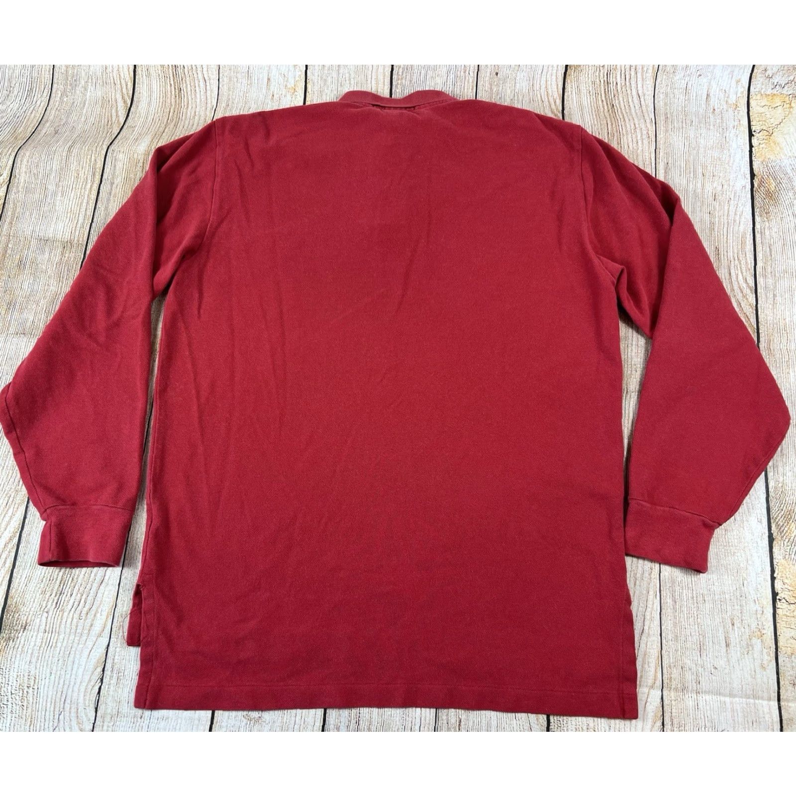 Polo Ralph Lauren Polo Ralph Lauren Shirt Polo Red Long Sleeve Button-Up Cotton Mens Medium Shirt Size US M / EU 48-50 / 2 - 2 Thumbnail