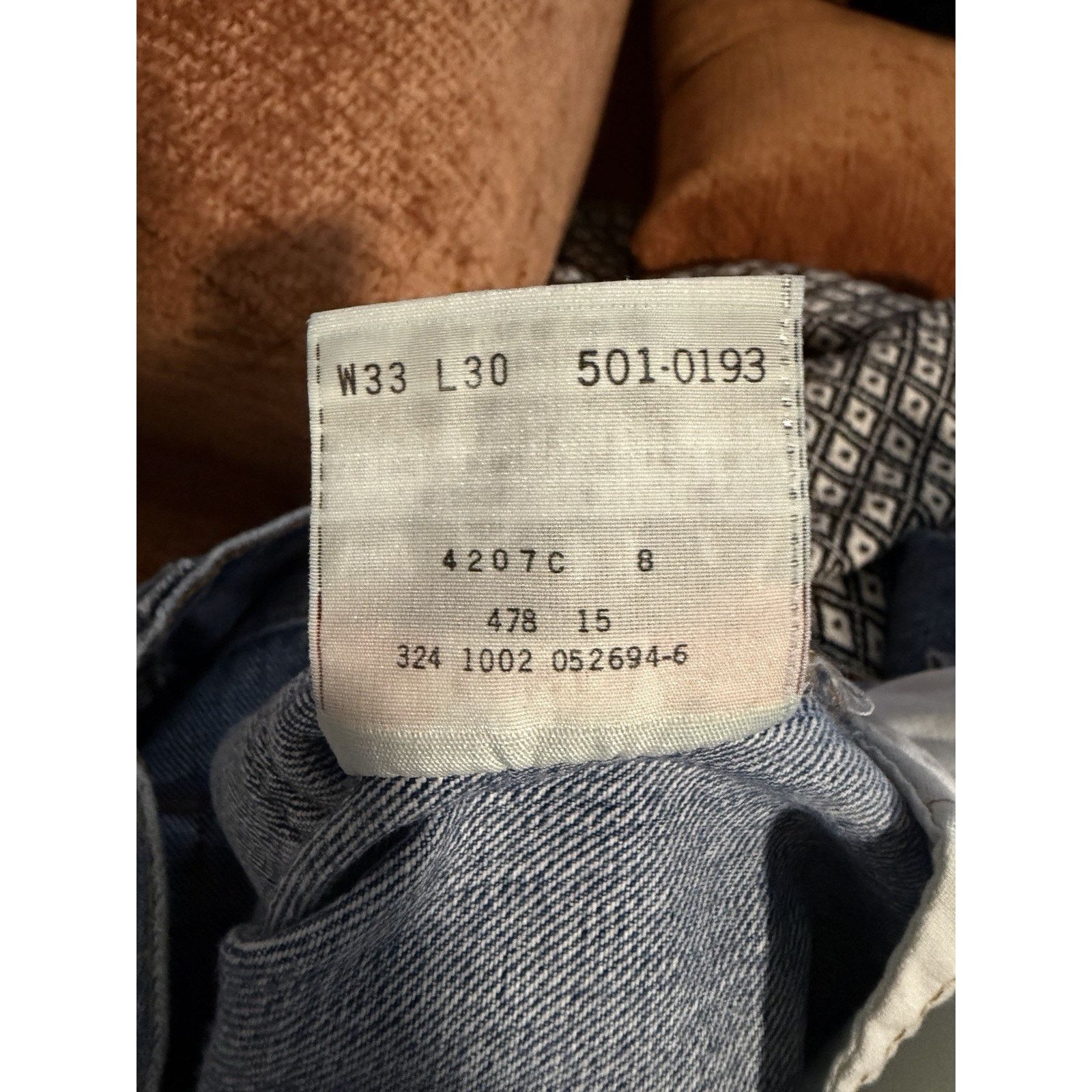 Levi's Levi’s 501 Jeans 33x30 Denim Button Fly 501-0193 Vintage Size US 32 / EU 48 - 6 Thumbnail