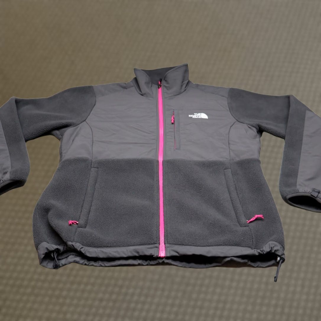 The North Face VINTAGE North Face Jacket Womens Large Gray Denali Fleece Polartec Full Zip Outdoor Hike Size L / US 10 / IT 46 - 1 Thumbnail