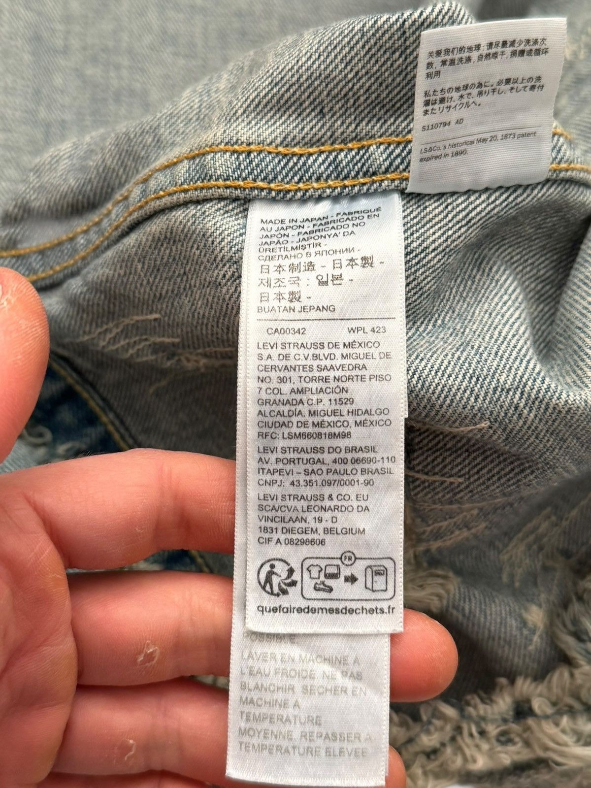 Kenzo × Levi's Kenzo Type II 2 Distressed Destroyed Denim Jacket Size US M / EU 48-50 / 2 - 17 Thumbnail