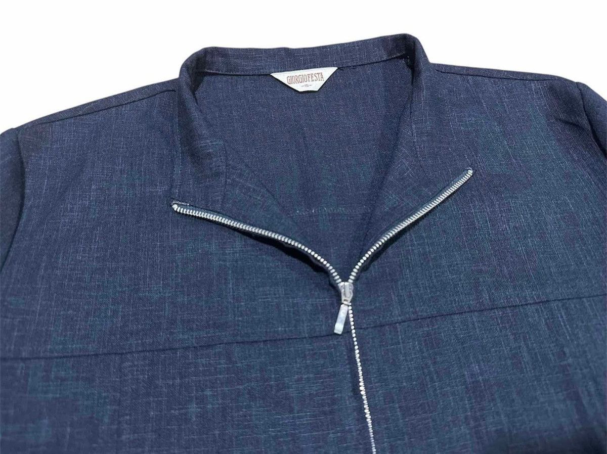 Japanese Brand 🔥Vintage Giorgio Festa Zip Shirt 3/4 Sleeve Japanese Style Size US L / EU 52-54 / 3 - 12 Thumbnail