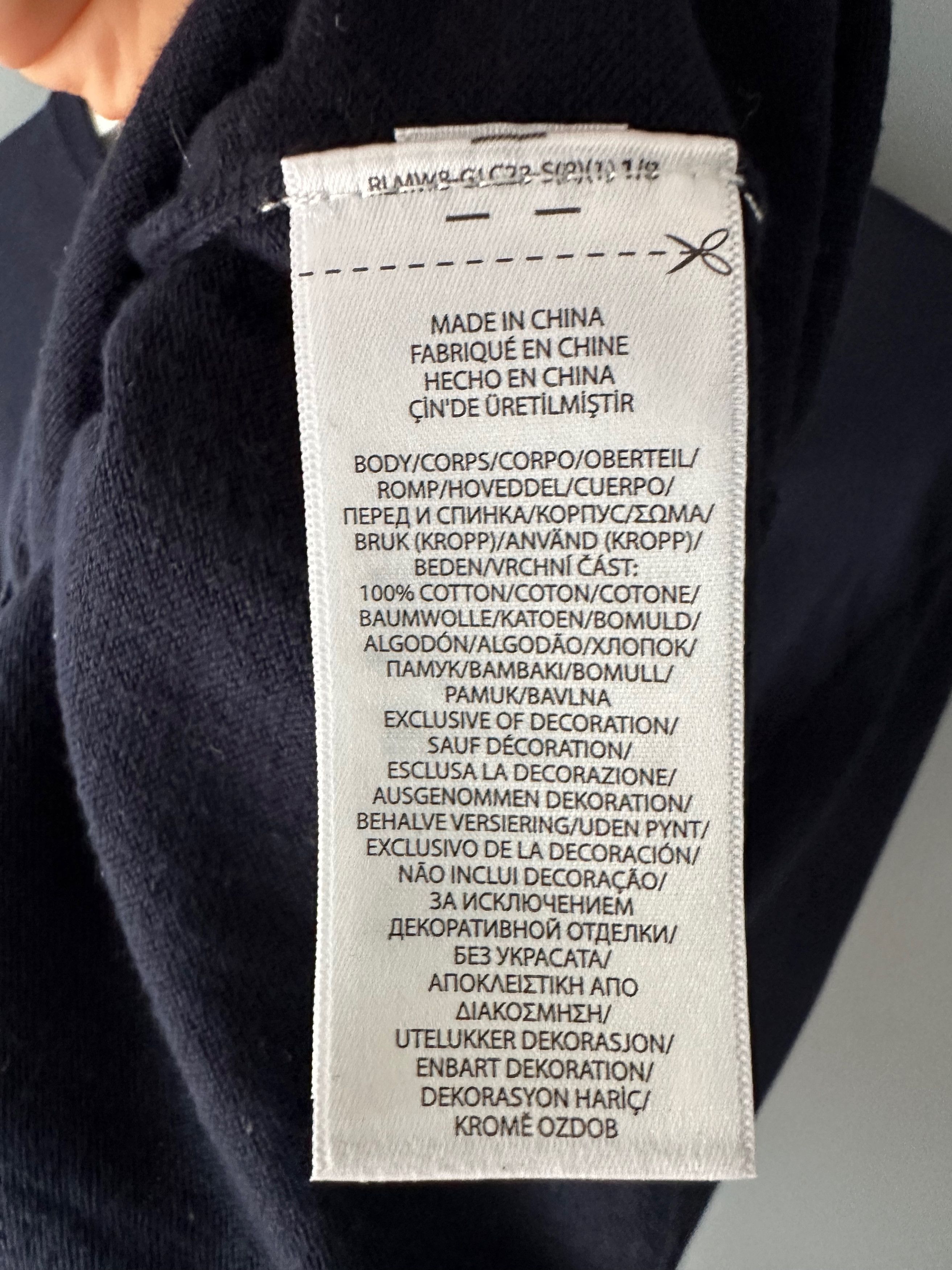 Polo Ralph Lauren Polo Ralph Lauren Pima Cotton Navy Jumper Sweater Size US L / EU 52-54 / 3 - 5 Thumbnail