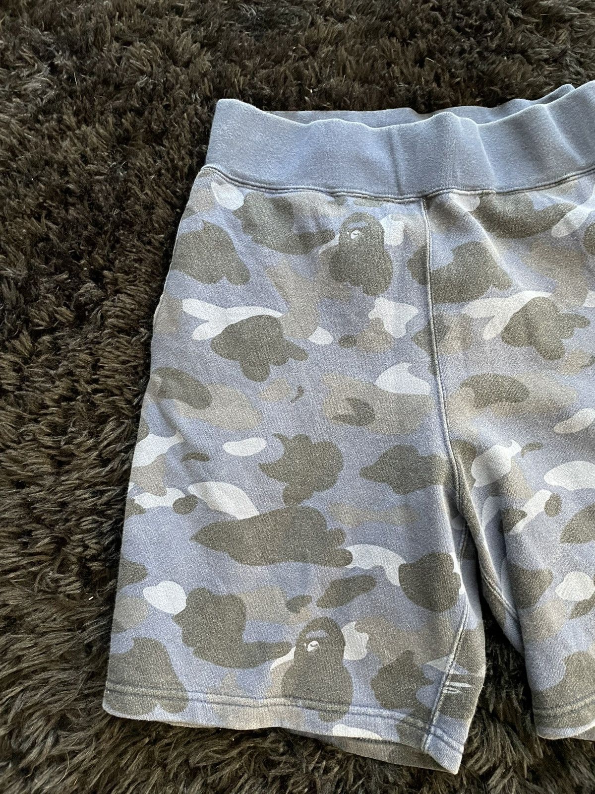 Bape Bape Blue Camo Sweat Shorts Size US 30 / EU 46 - 4 Thumbnail