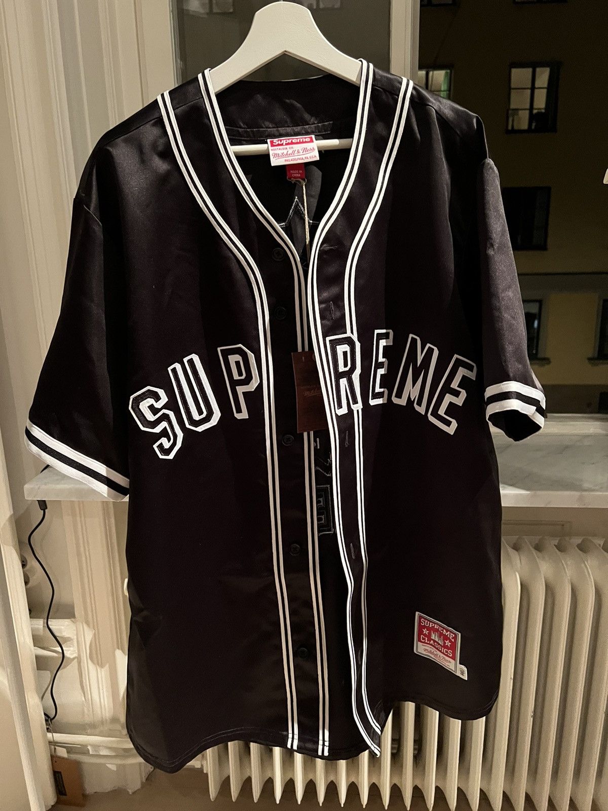 Supreme Mitchll&Ness Satin Baseball SUPREME MITCHELL & NESS SATIN