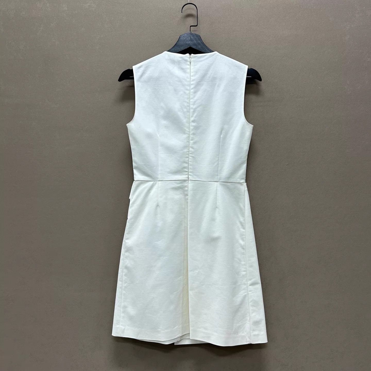 Valentino VALENTINO Sleeveless Bow White Dress 99 New EU38 Size XS / US 0-2 / IT 36-38 - 2 Thumbnail