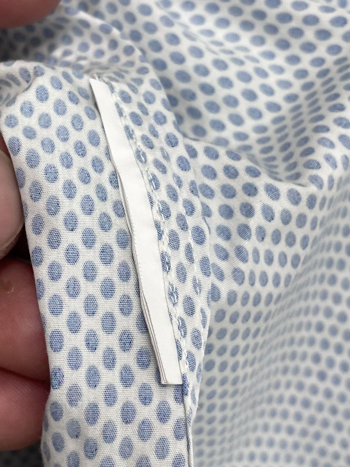 Prada PRADA Milano Micro Dot Cotton Shirt - Size L/XL Size US XL / EU 56 / 4 - 16 Thumbnail