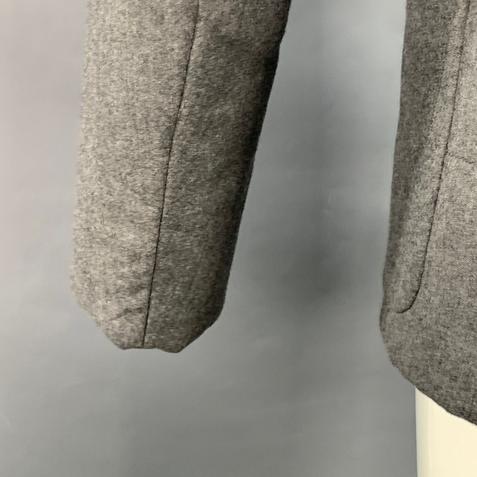 Paul Smith Size S Heather Grey Quilted Wool Notch Lapel Sport Coat Size 36R - 4 Thumbnail