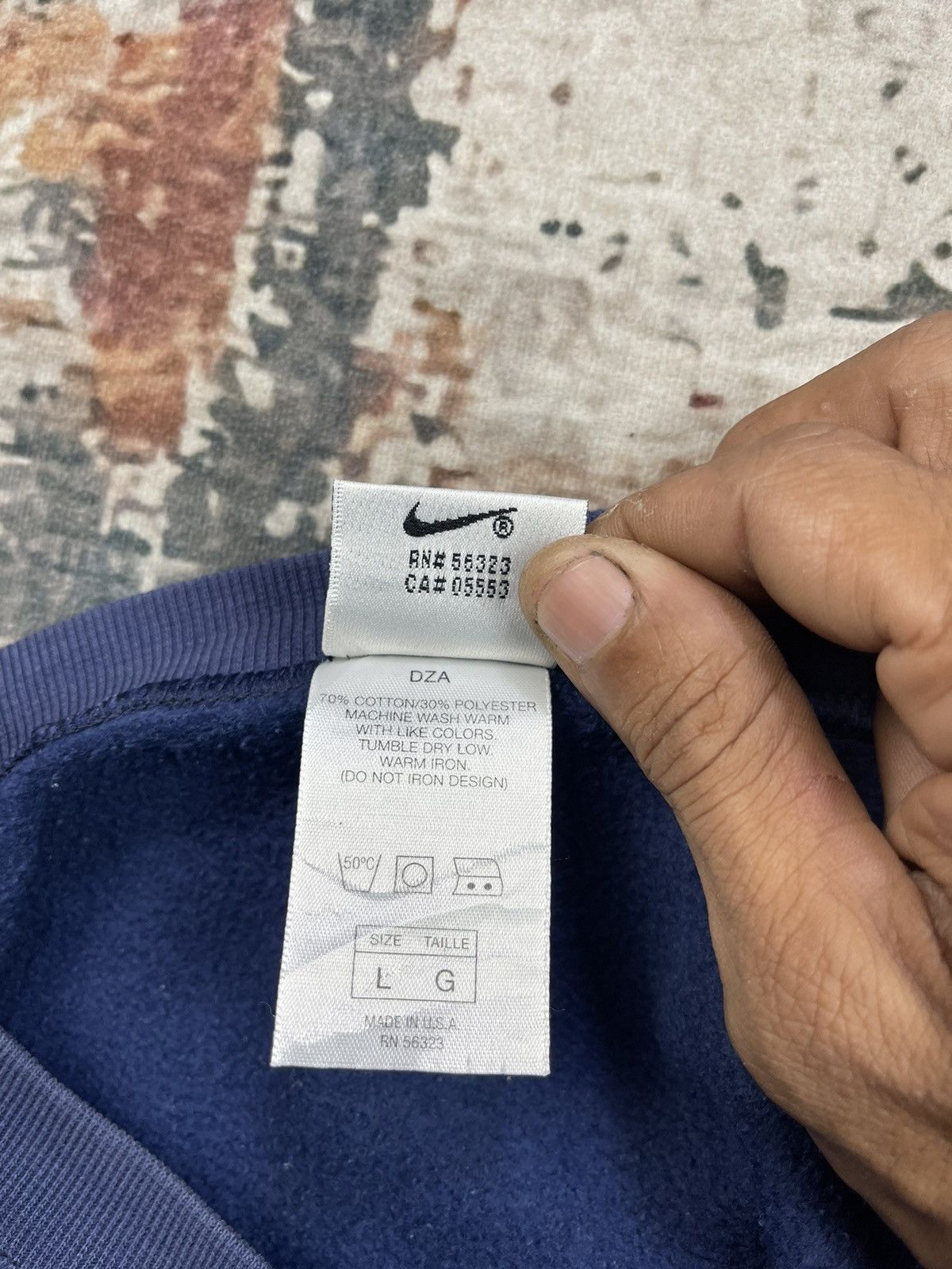 Nike Vintage 90s USA Nike Swoosh Logo Sweatshirts Size US L / EU 52-54 / 3 - 13 Thumbnail