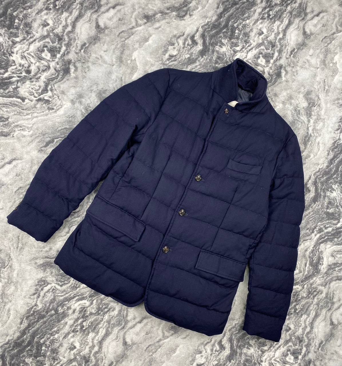 Moncler Moncler Rodin Wool Down Jacket Men Size L Blue Size US L / EU 52-54 / 3 - 1 Thumbnail