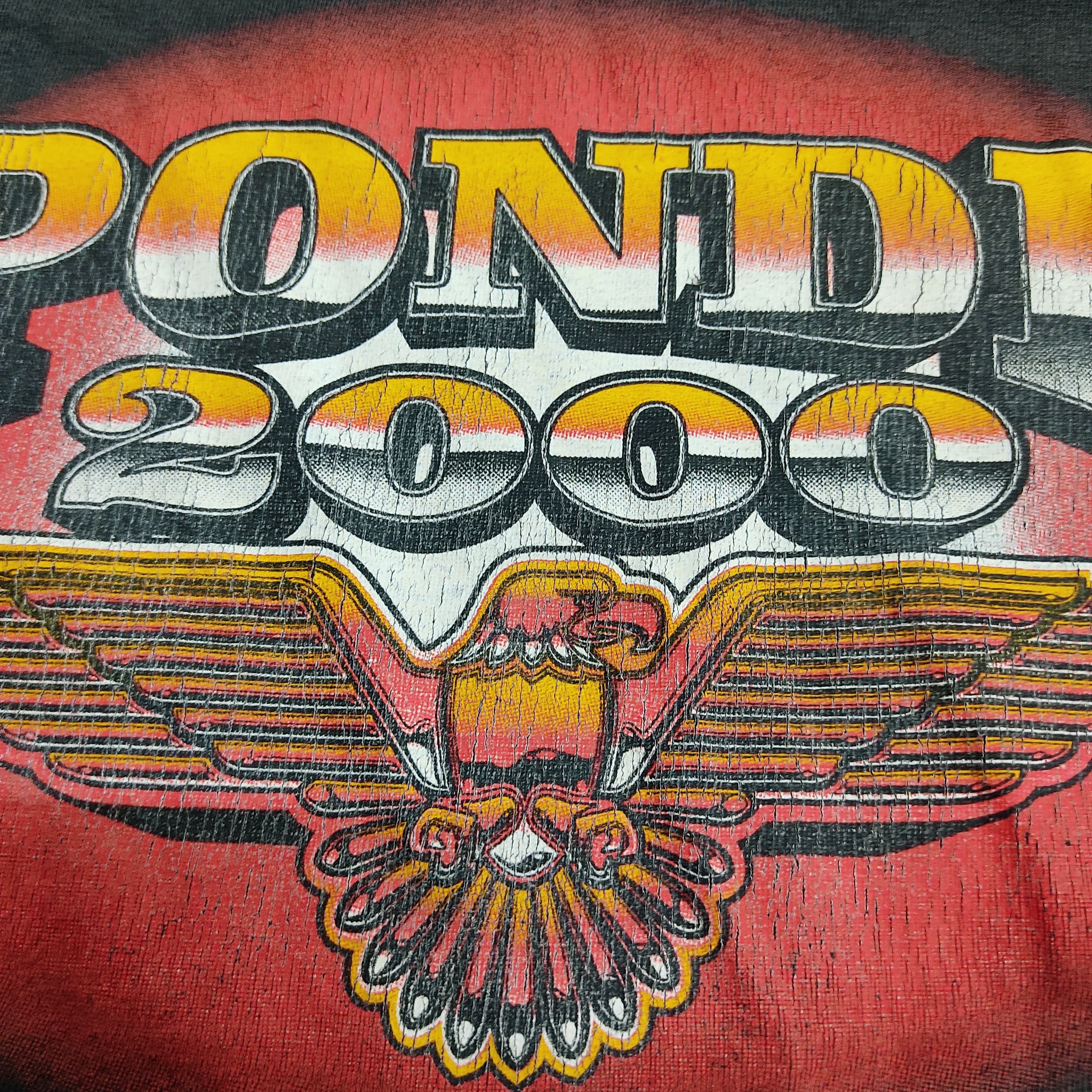 Man Made In Australia Vintage Ponde 2000 Australian Bikers Party Gig T-shirt Size US XL / EU 56 / 4 - 6 Thumbnail