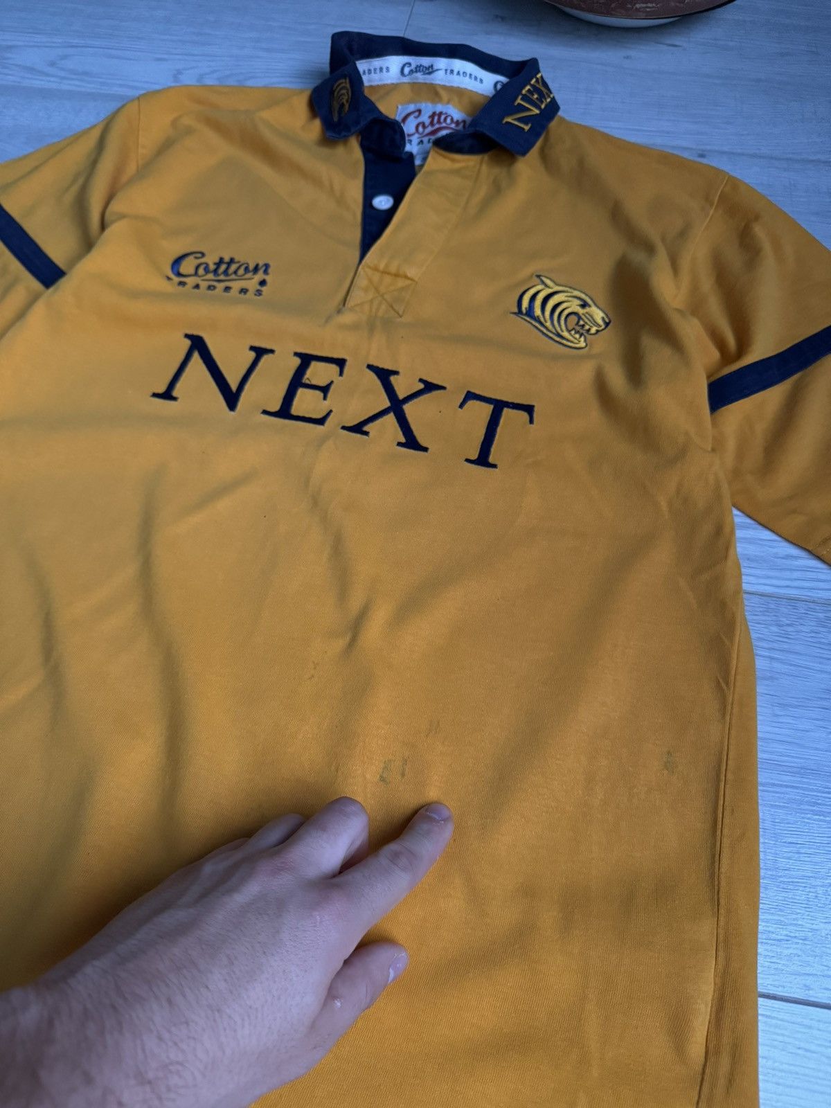 Cotton Traders × Vintage Leicester Tigers Rugby Away Shirt 1998 1999 Cotton Traders Size US S / EU 44-46 / 1 - 3 Thumbnail