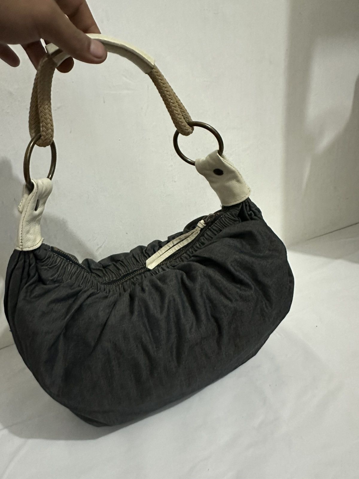 Miu Miu Archives Miu Miu by Prada Denim / Jeans hobo Bag Size ONE SIZE - 6 Thumbnail