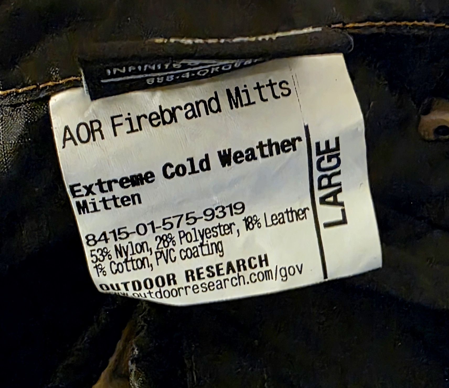 Outdoor Research Outdoor Research Firebrand SZ Large Mitts Gore-Tex Size ONE SIZE - 6 Thumbnail