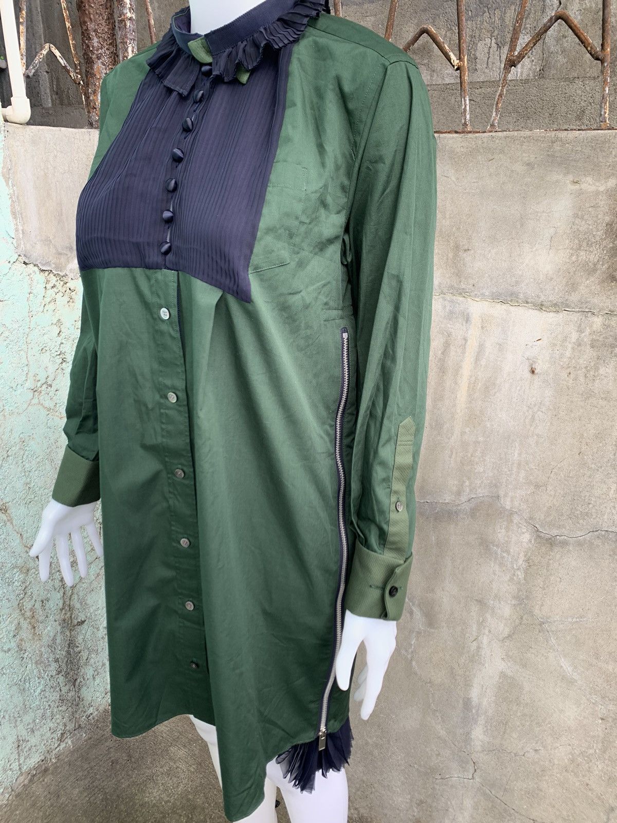 Sacai 2017 Reconstructed Pleated Panel Dress Size S / US 4 / IT 40 - 3 Thumbnail