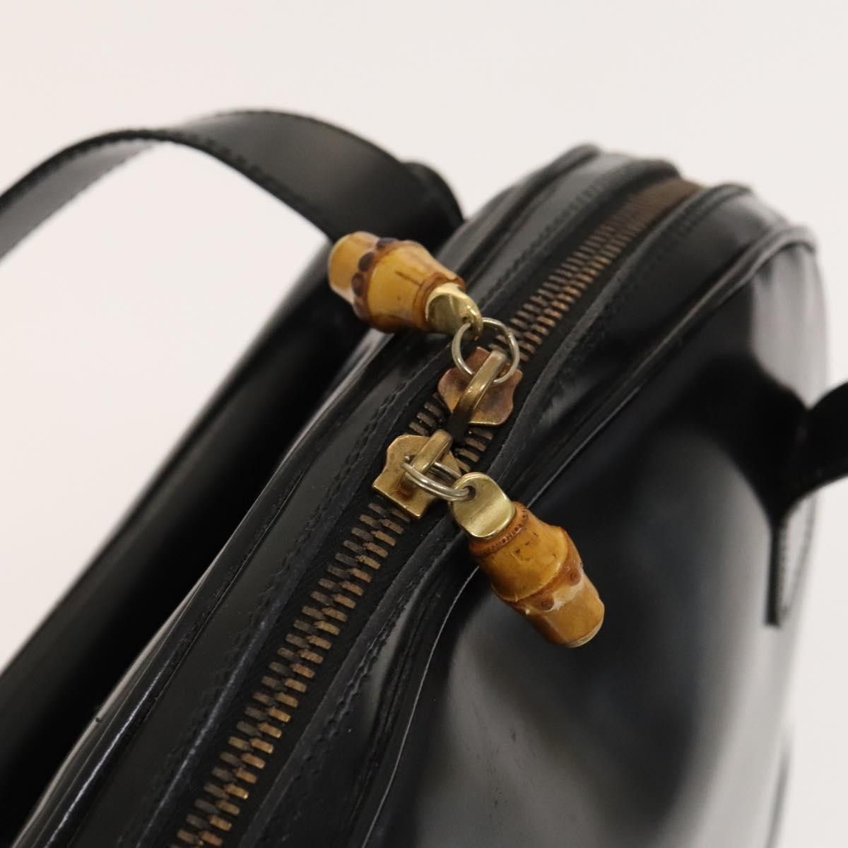 Gucci GUCCI Shoulder Bag Patent Leather Black Gold Size ONE SIZE - 14 Thumbnail