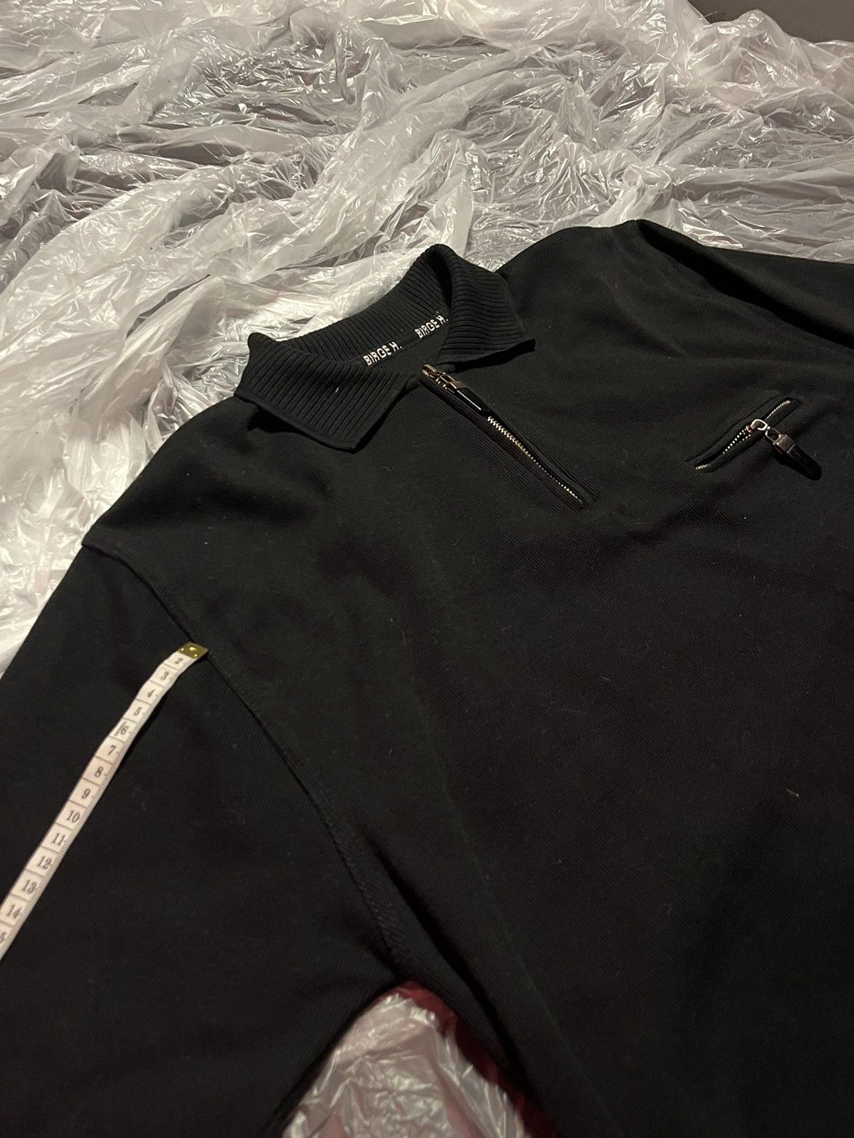 Japanese Brand × Vintage Birge H. Black Zip-Up Sweater Size M / US 6-8 / IT 42-44 - 1 Thumbnail