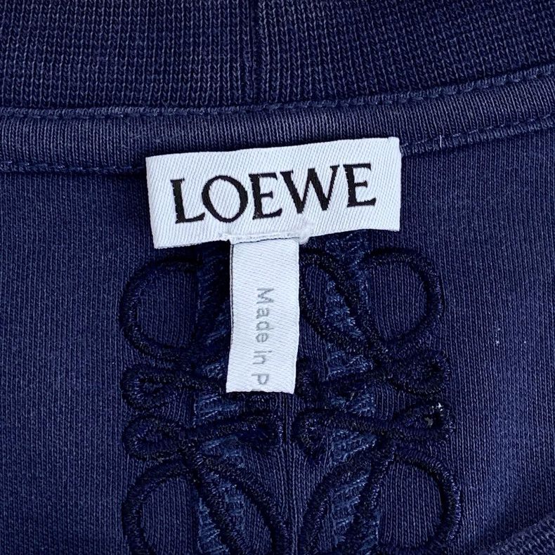 Loewe Loewe Dark blue dodo embroidered cotton round neck short s Size M / US 6-8 / IT 42-44 - 6 Thumbnail