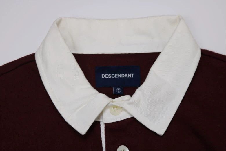 Descendant Red Long-Sleeve Polo Shirt with Contrast Panel Size US M / EU 48-50 / 2 - 3 Thumbnail