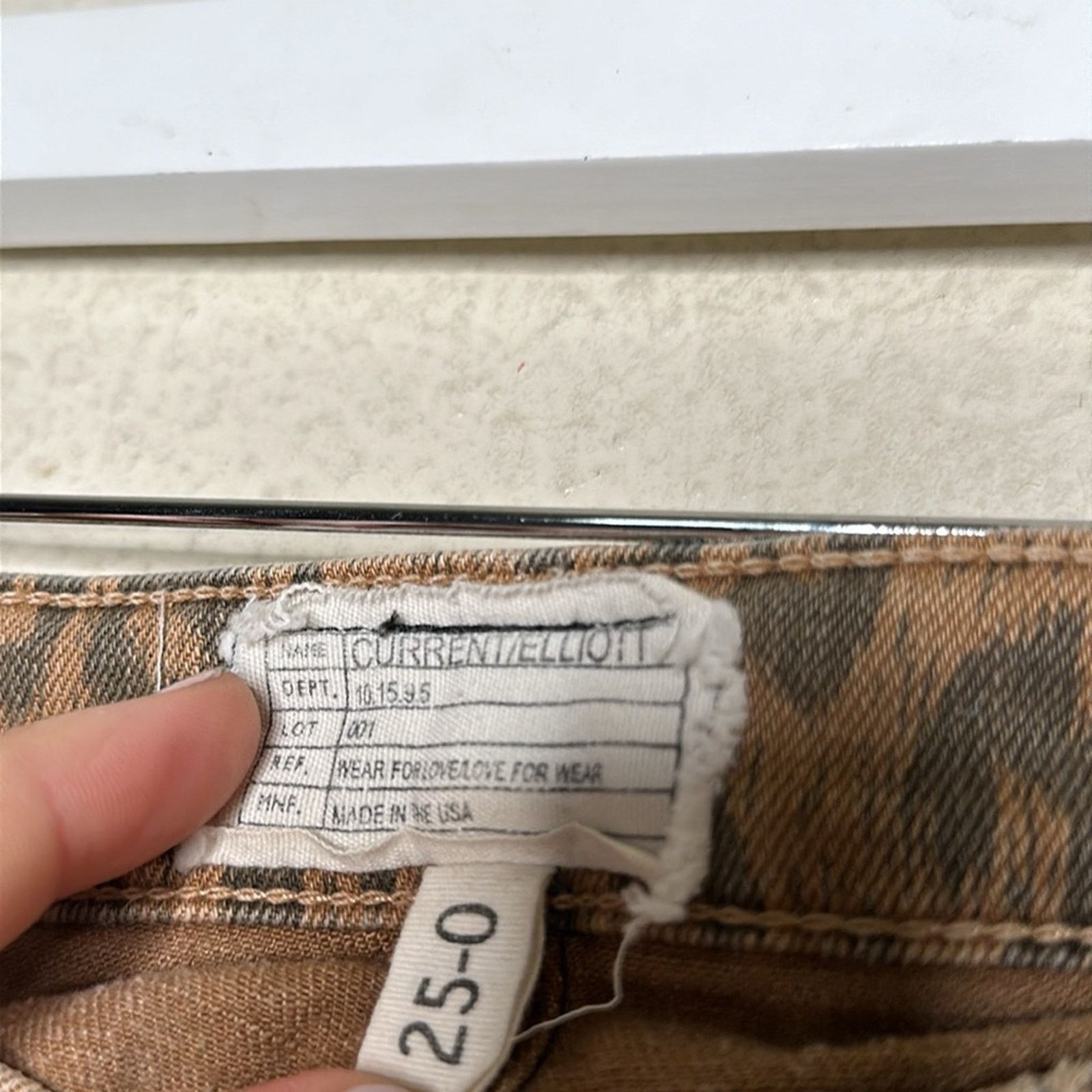 Current/Elliot Current/Elliott Leopard Skinny Stiletto Jean Sz 25 Indie Y2K Size 25" / US 0 / IT 36 - 8 Thumbnail