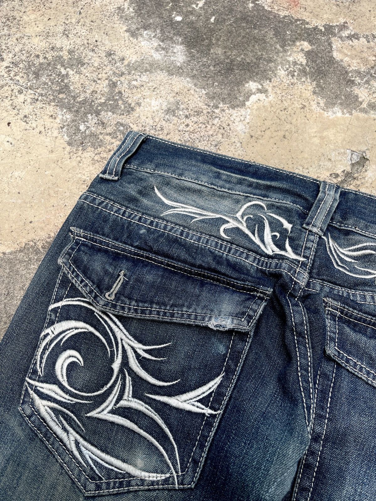 Tornado Mart Tribal Flare Jeans Rare