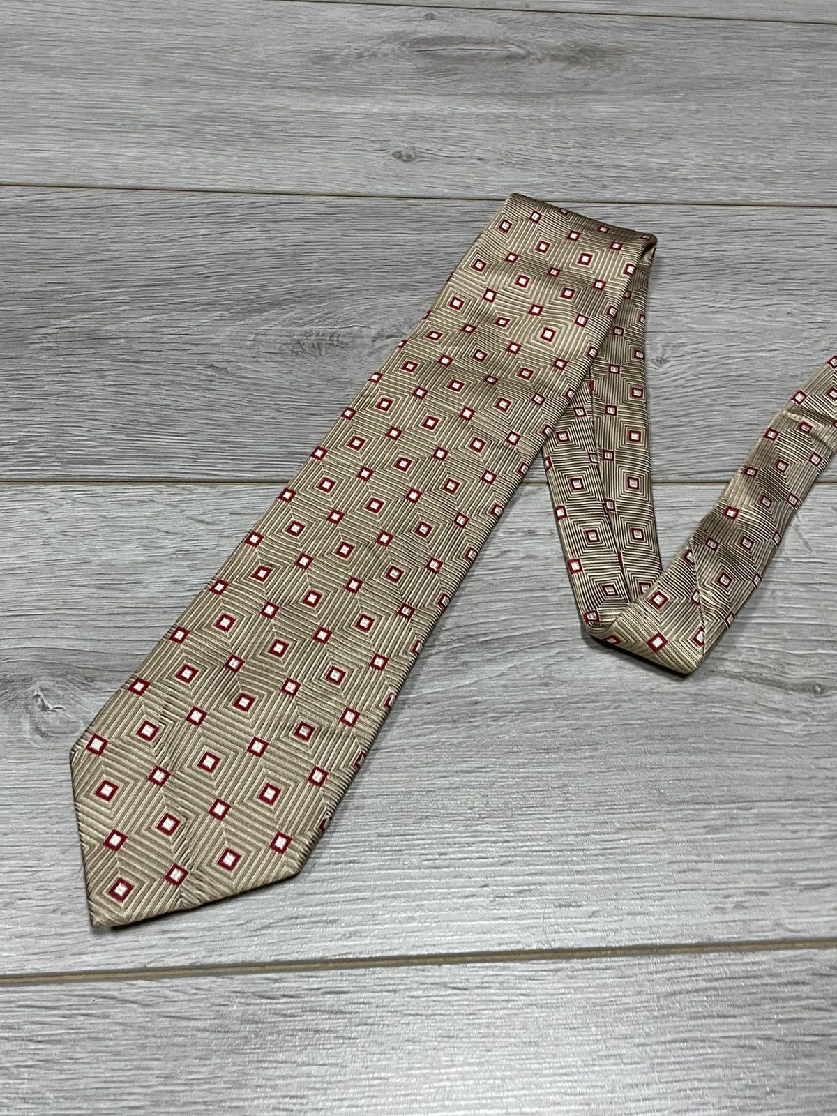Balmain Balmain 100% silk tie rhombus squares Size ONE SIZE - 7 Thumbnail