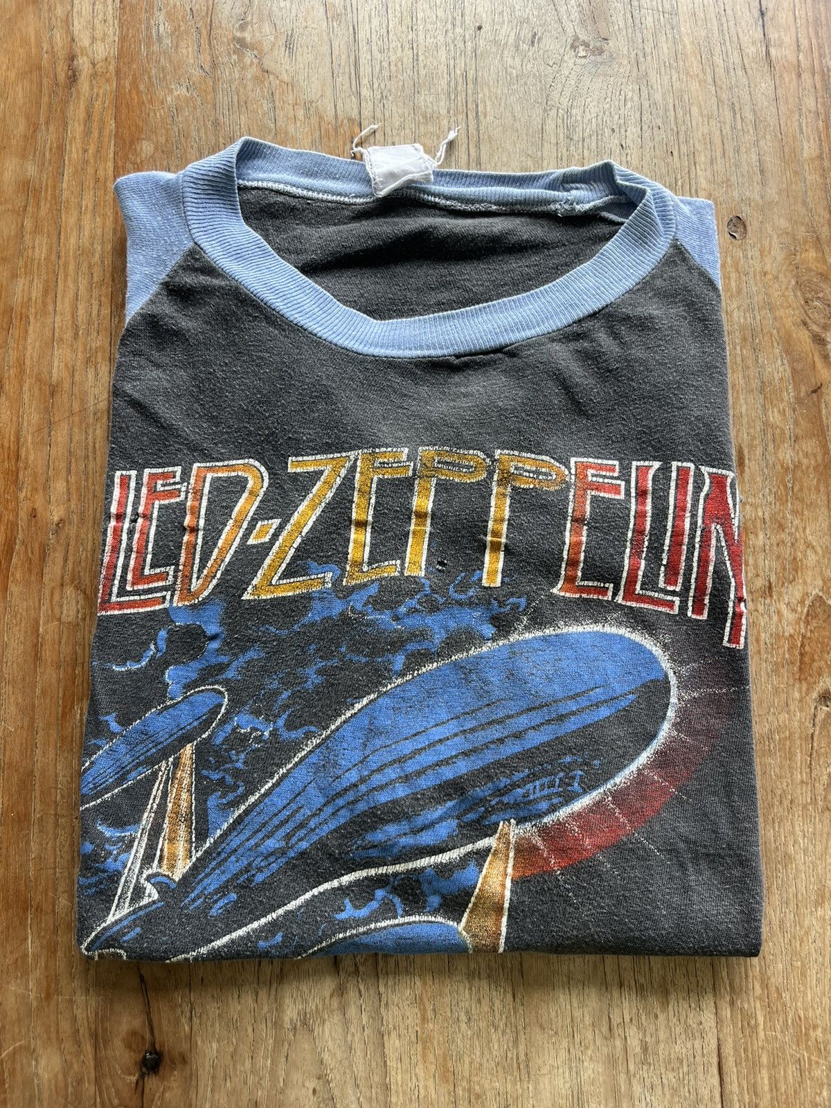 Band Tees × Led Zeppelin × Vintage Vintage LED-ZEPPELIN Rock N Roll Forever 80’s tshirt Size US M / EU 48-50 / 2 - 1 Thumbnail