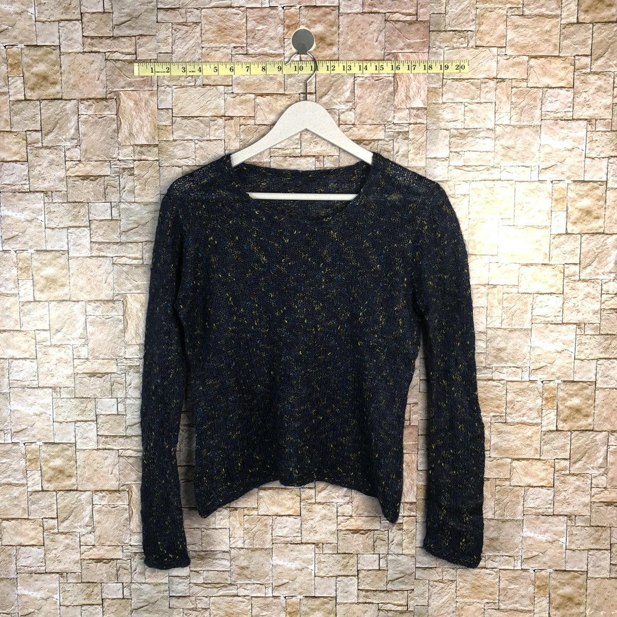 Homespun Knitwear × Japanese Brand Japanese Brand Darkblue Knitwear #A898 Size S / US 4 / IT 40 - 1 Thumbnail