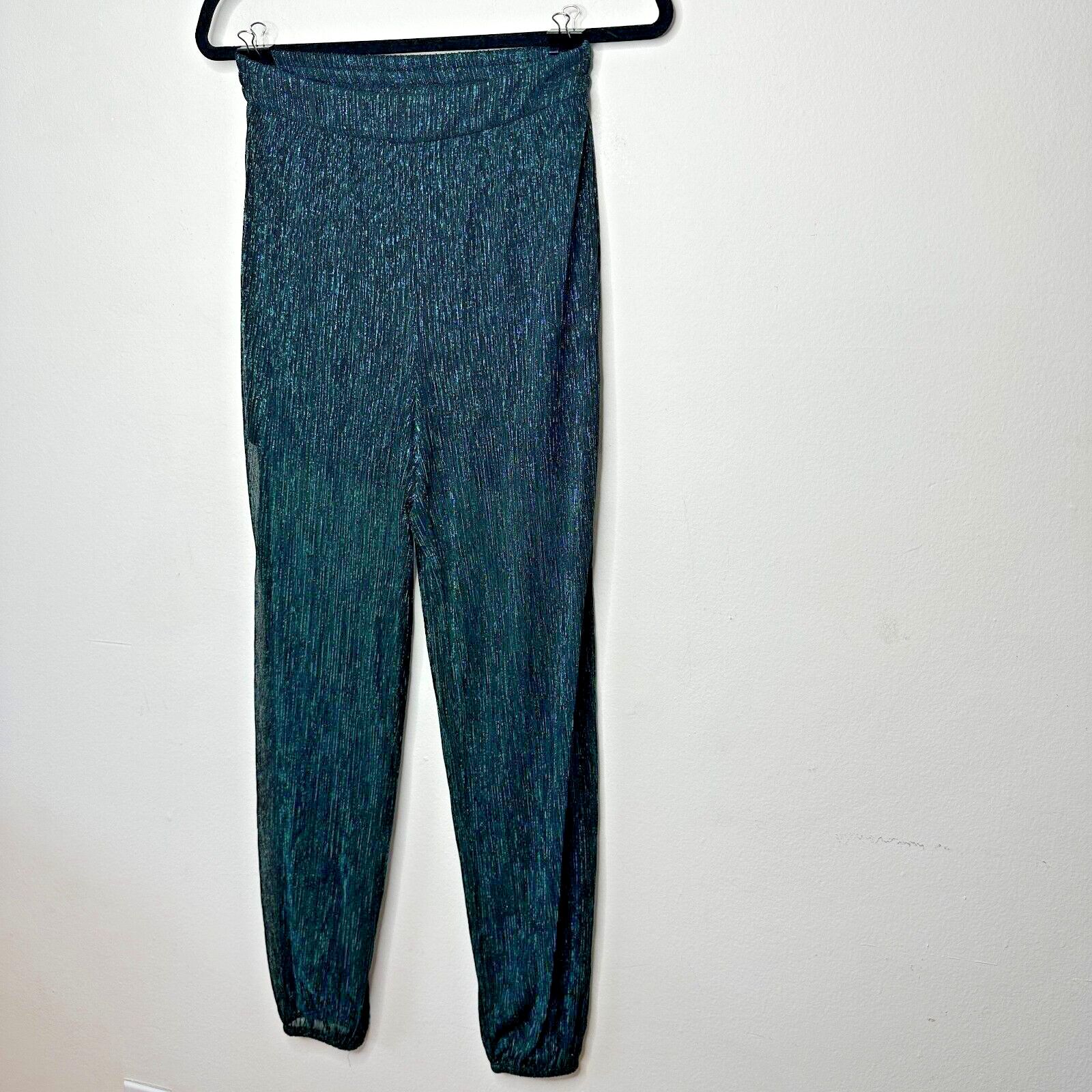 Bailey 44 Bailey 44 Emerald Green Shimmer Harem Pant and Undershort S Size 27" / US 4 / IT 40 - 2 Thumbnail