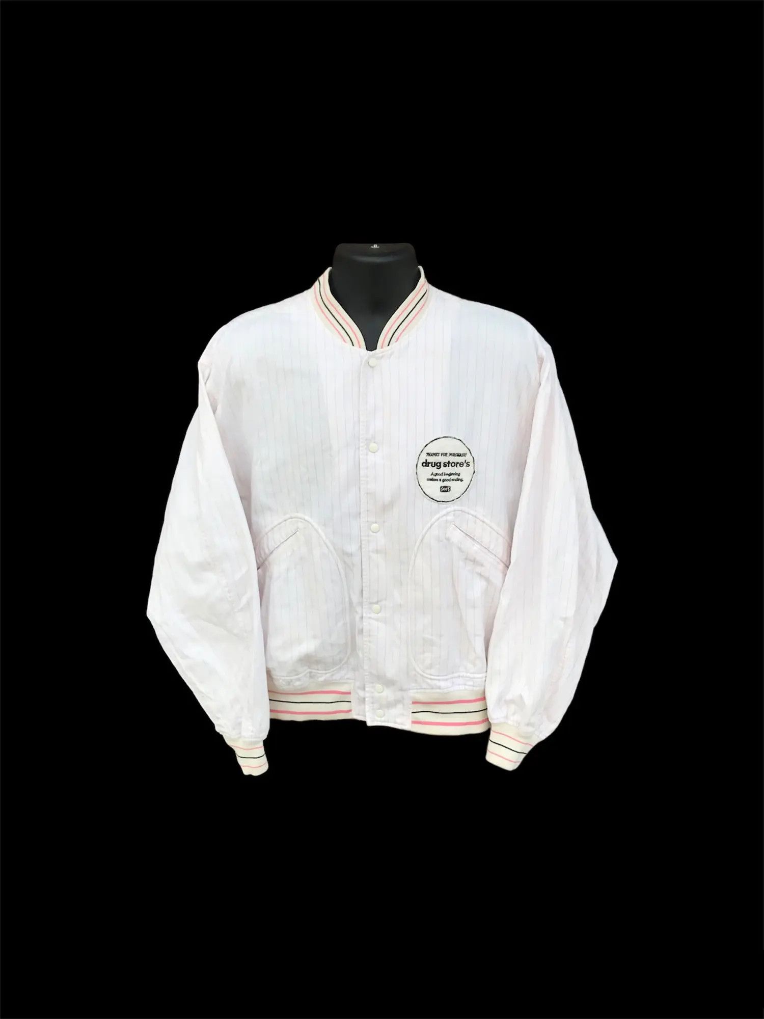 Japanese Brand Japan Drugs Store Varsity Jacket Size US L / EU 52-54 / 3 - 6 Thumbnail