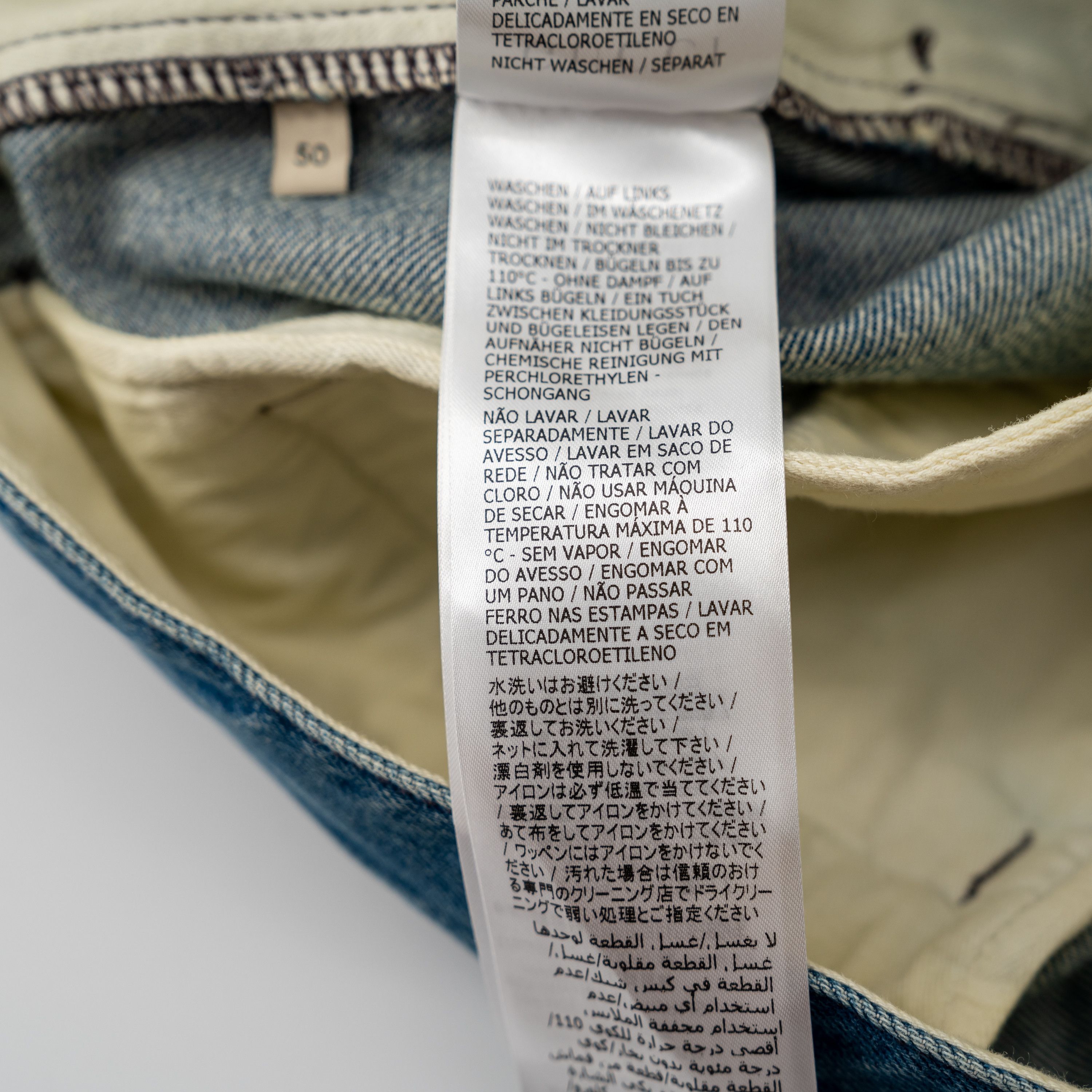 Gucci 50 L - Gucci Washed Jeans Organic Denim Pant with Patch Blue Size US 34 / EU 50 - 10 Thumbnail