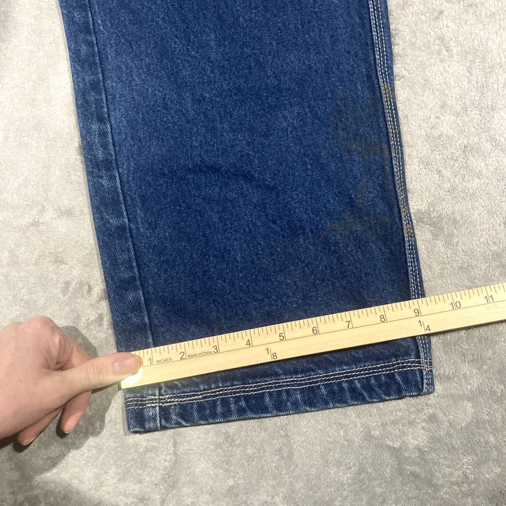 Southpole VINTAGE Southpole Jeans 34x32 Dark Wash Denim 5-Pocket Embroidered Logo Hip Hop Wide-Leg Men Mens Regular 90s Y2K Size US 34 / EU 50 - 6 Thumbnail