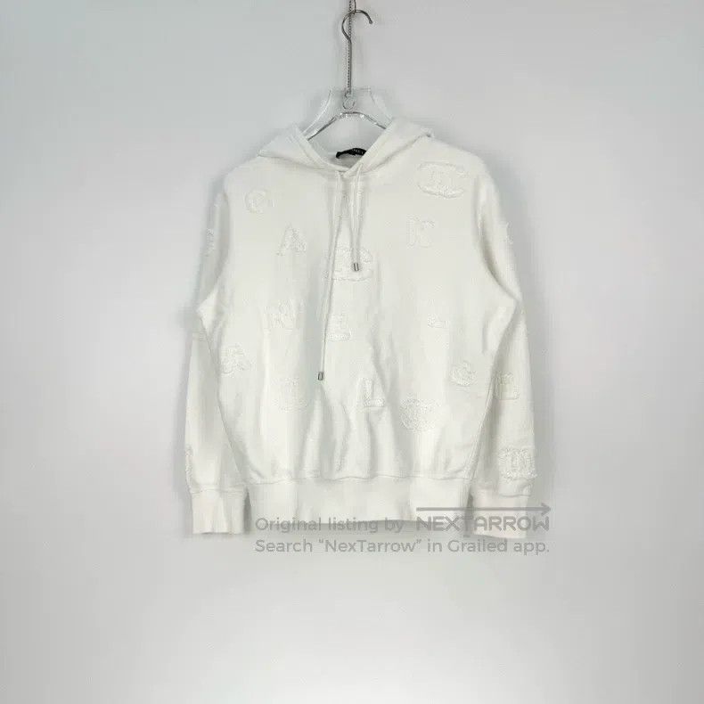 Chanel Chanel White letter logo towel material hooded sweatshirt Size M / US 6-8 / IT 42-44 - 2 Thumbnail