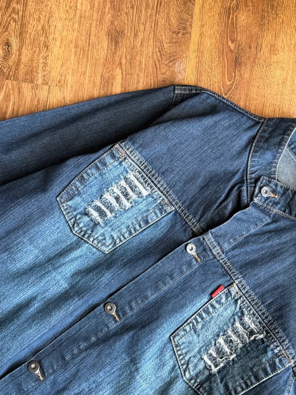 Hysteric Glamour VTG Hysteric Glamour Style Distressed Denim Jacket Y2K Size US L / EU 52-54 / 3 - 9 Thumbnail