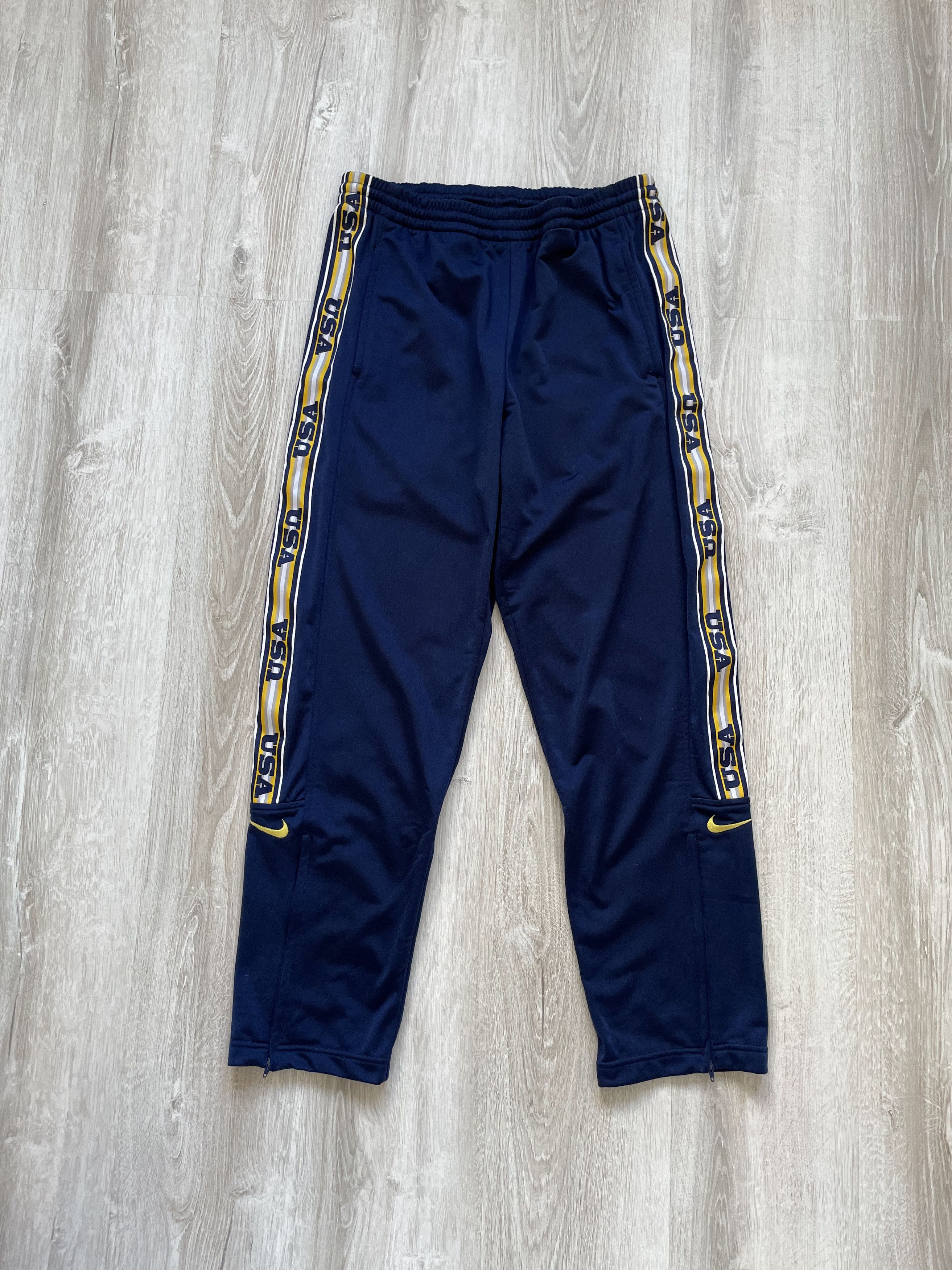 Nike Vintage 90s Nike Monogram Track Pants Size US 32 / EU 48 - 1 Thumbnail