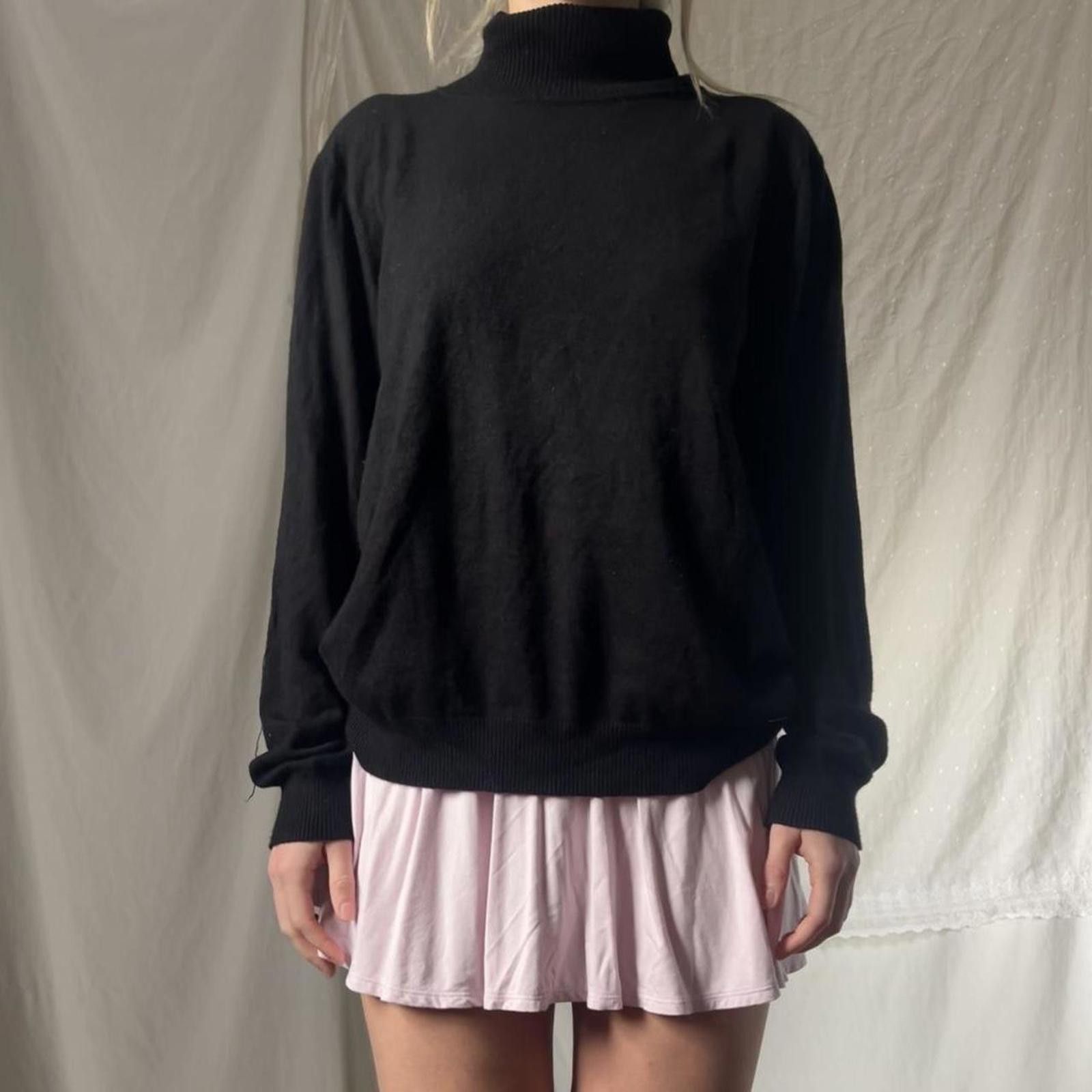 Calvin Klein Soft black turtleneck sweater Size XL / US 12-14 / IT 48-50 - 1 Thumbnail