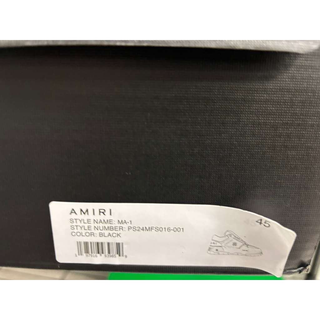 Amiri o1rshd1 Q:3 / MA-1 Sneakers in Black Size US 12 / EU 45 - 21 Thumbnail