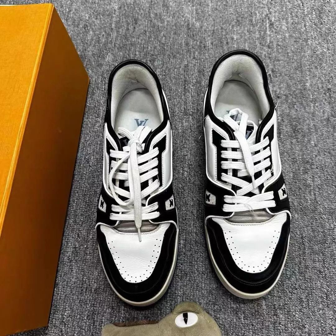 Louis Vuitton LV x Fragment Design Trainer 95 New With Box Size 41.5 Size US 8.5 / EU 41-42 - 4 Thumbnail