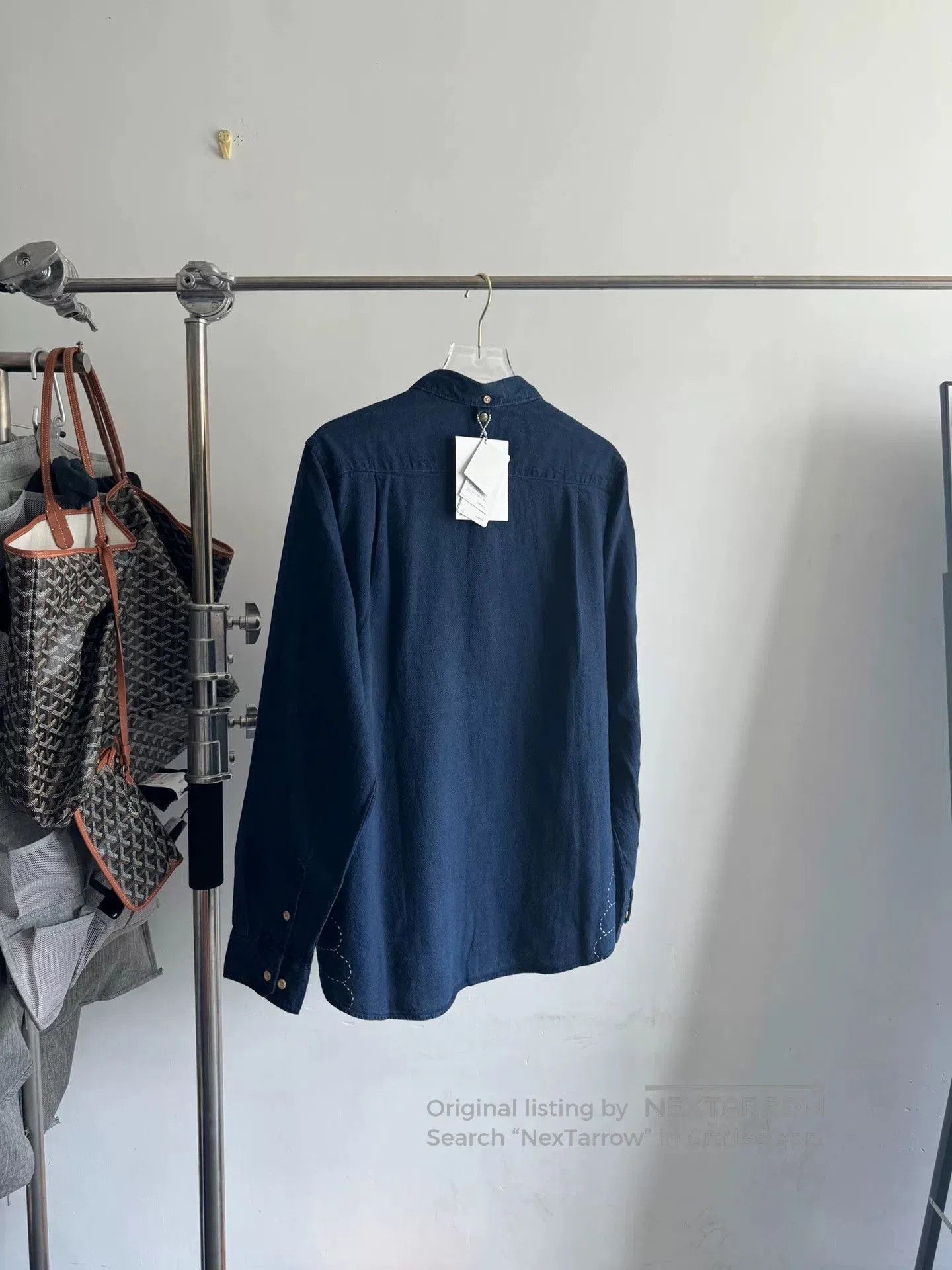 Visvim Visvim Limited Edition Indigo Stitch Shirt. Size US L / EU 52-54 / 3 - 2 Thumbnail